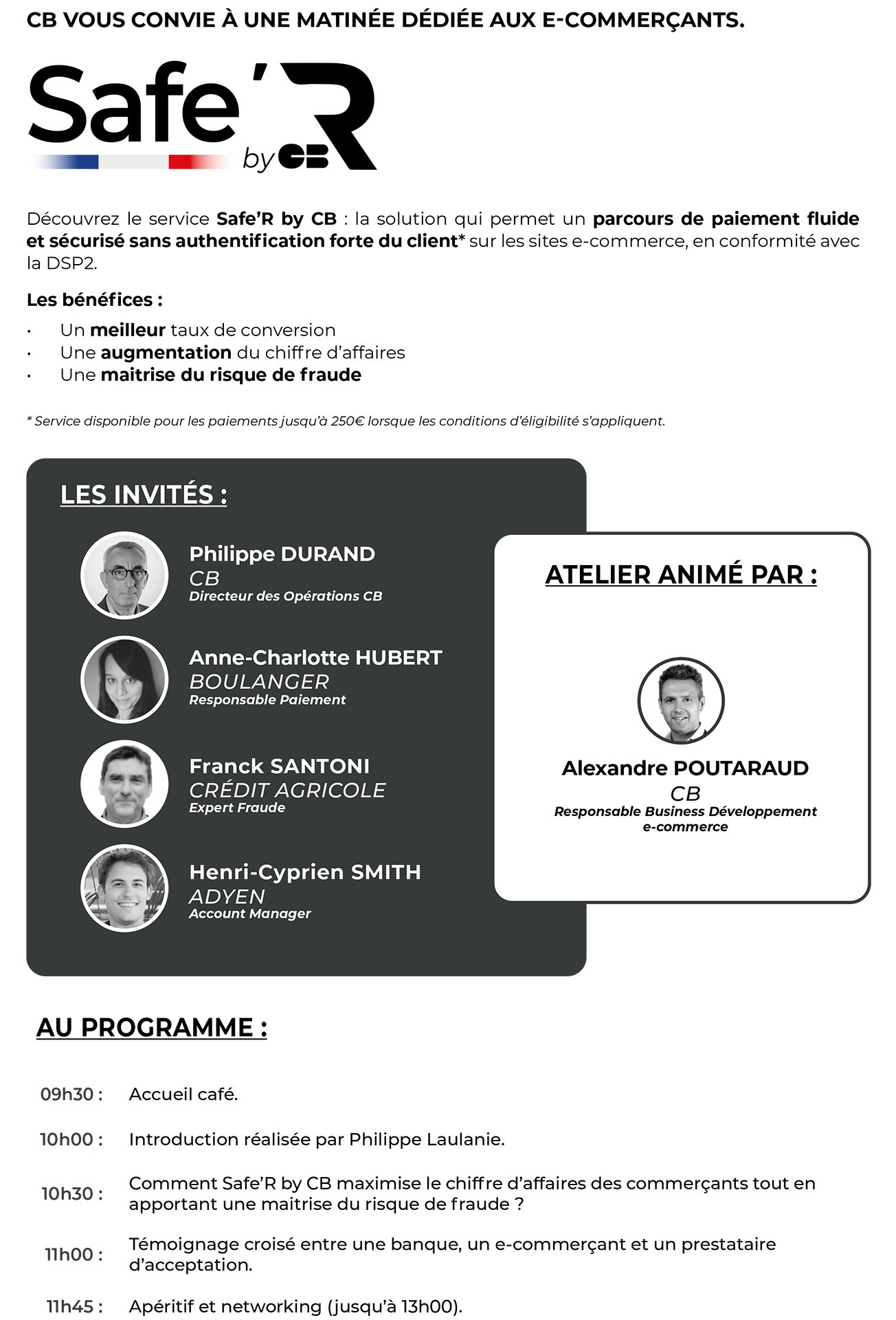 programme évènement CB