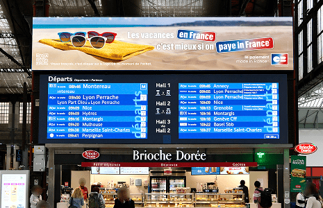 CB - Affichage Gare de Lyon